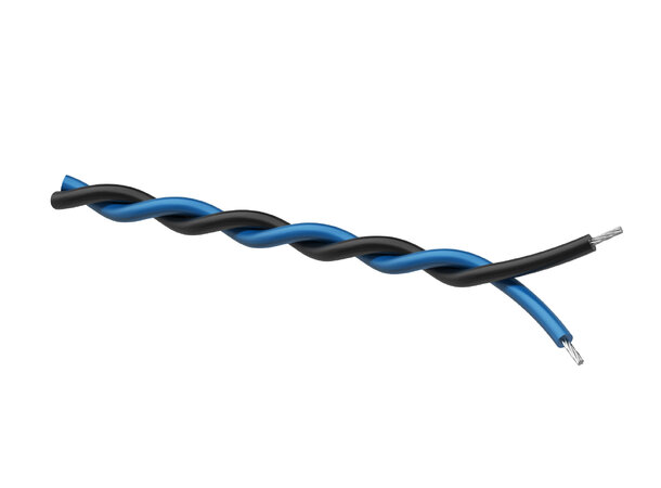 Procab PR4306 Twisted  cable 2x0,25mm² black-blue 100m 